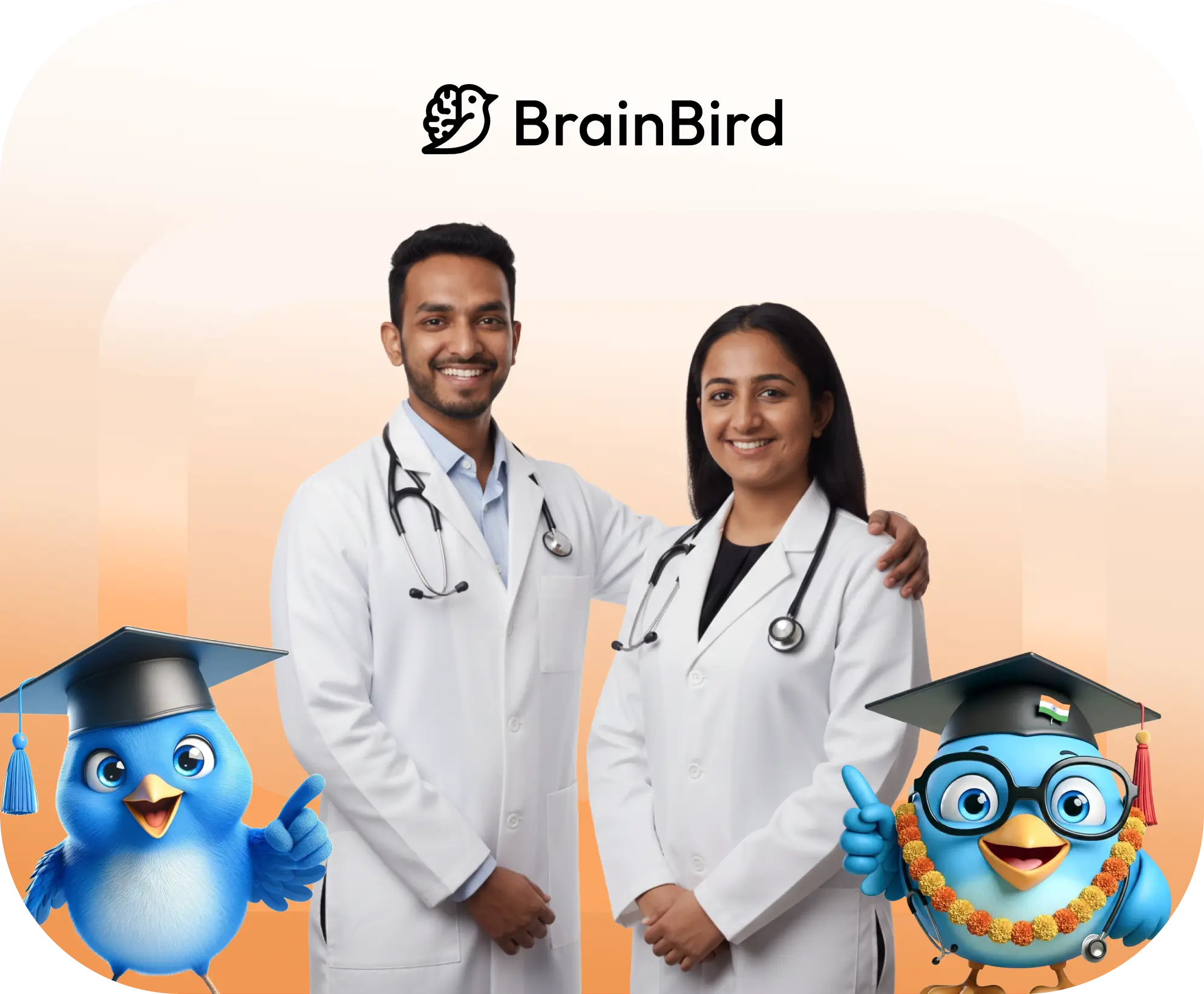 BrainBird.com Founders group photo - Your ticket to pass NEET Entrance Exam for medical university in India with ease.